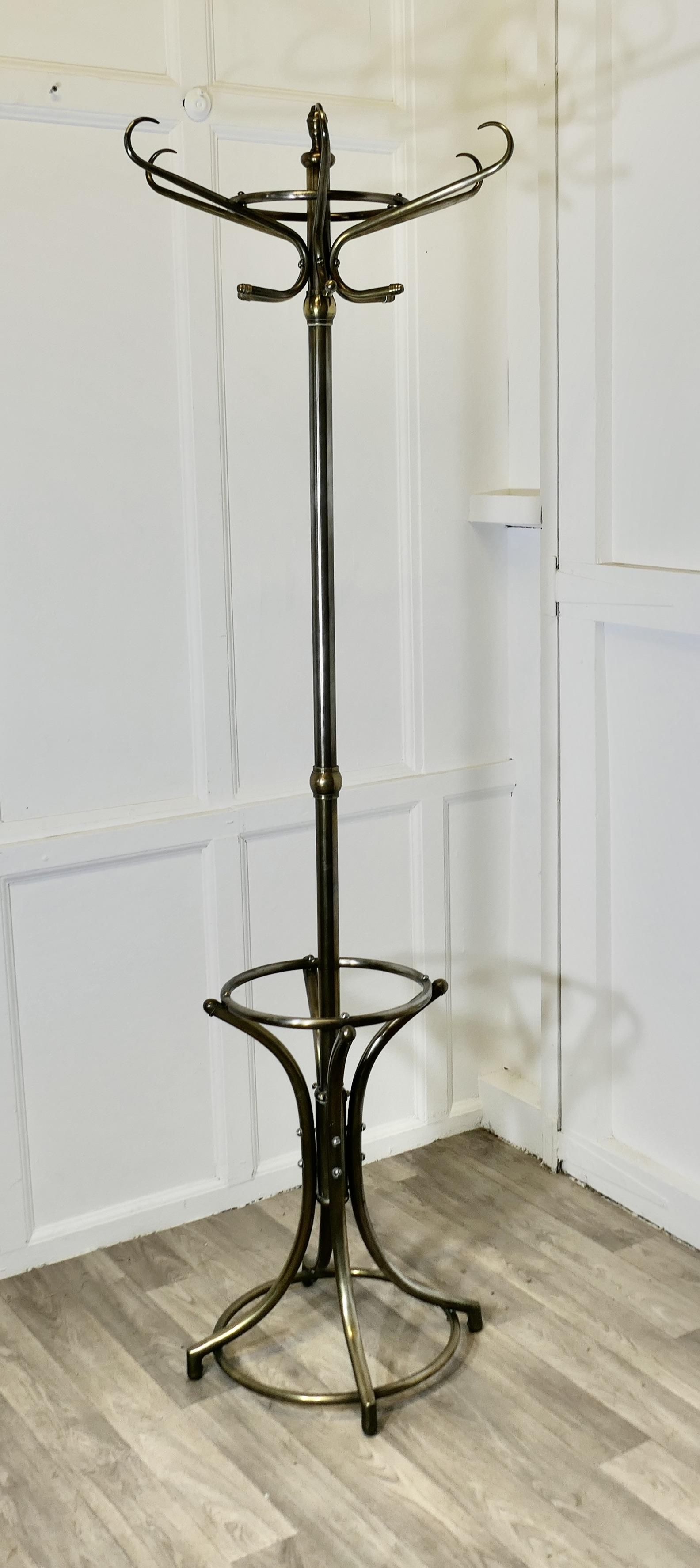 Mid Century Brushed Steel Hall Stand (1 of 6)