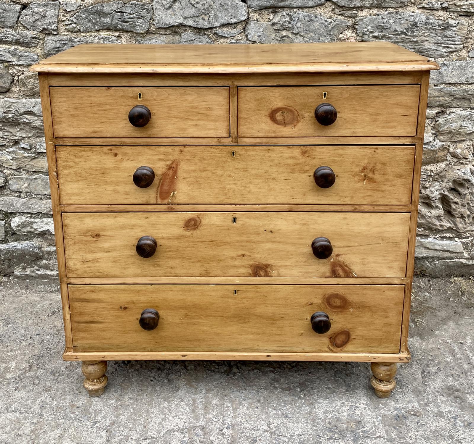 Victorian Stripped Pine Chest of Drawers (1 of 15) Victorian Stripped Pine Chest of Drawers (1 of 15)