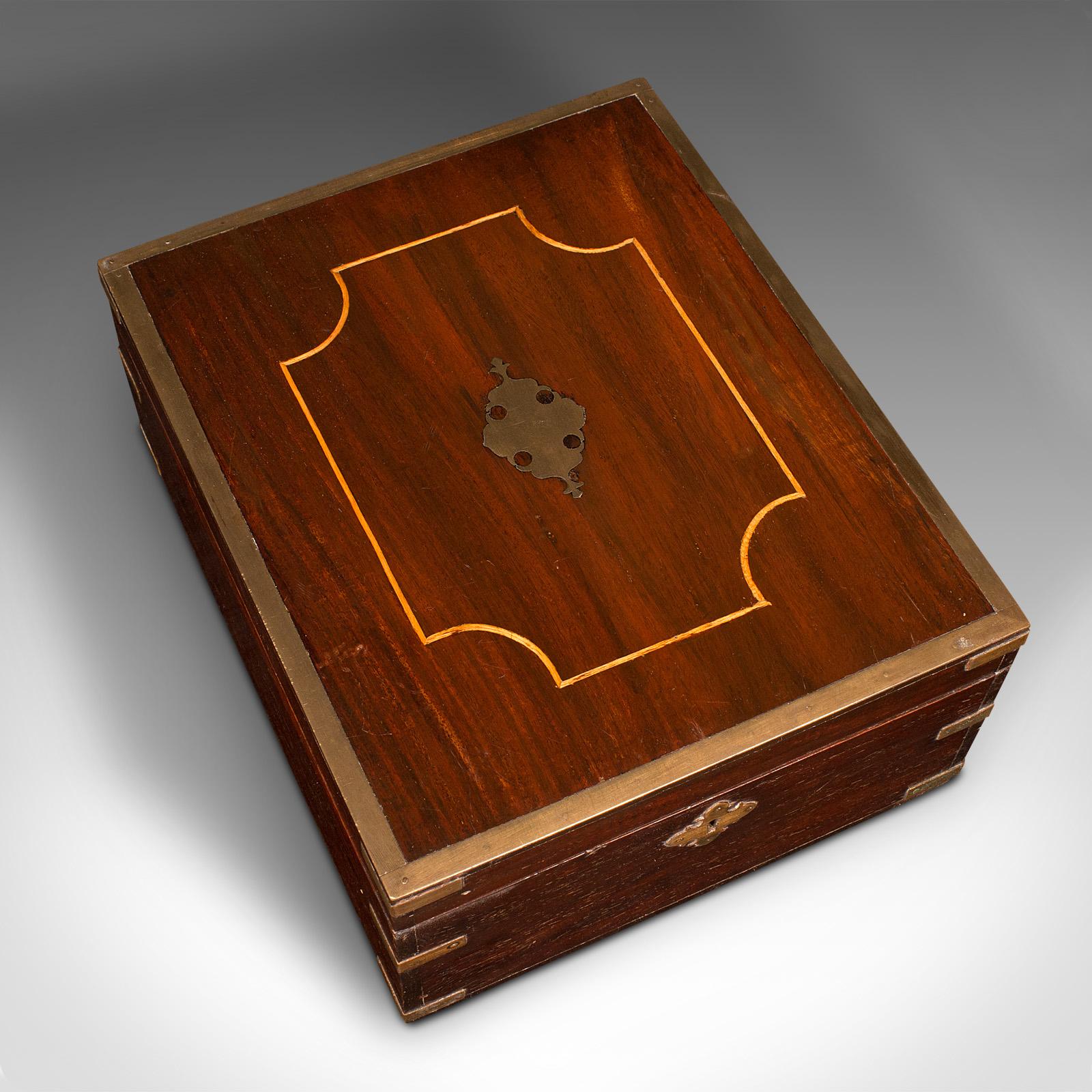 Antique Gentleman's Travelling Box, Anglo Indian, Correspondence Case, Victorian (1 of 12)