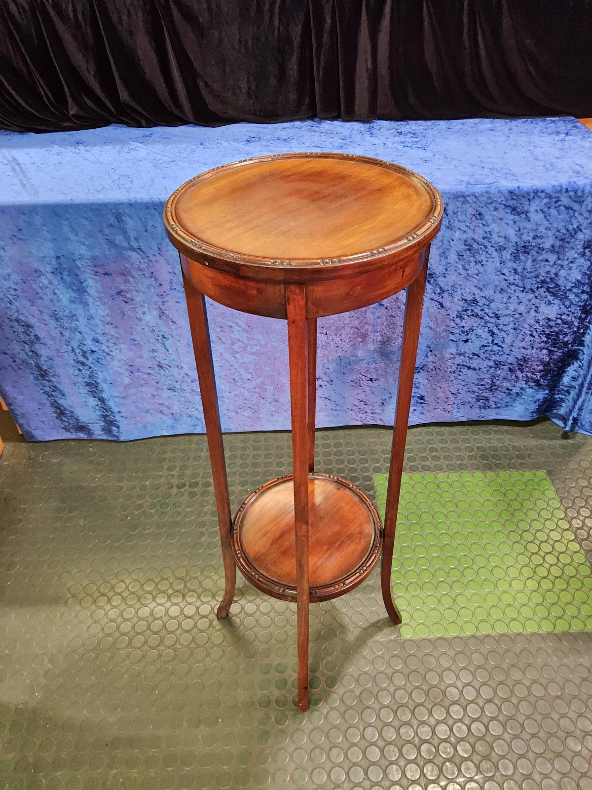 Edwardian Mahogany Torchere Plant Stand (1 of 5)
