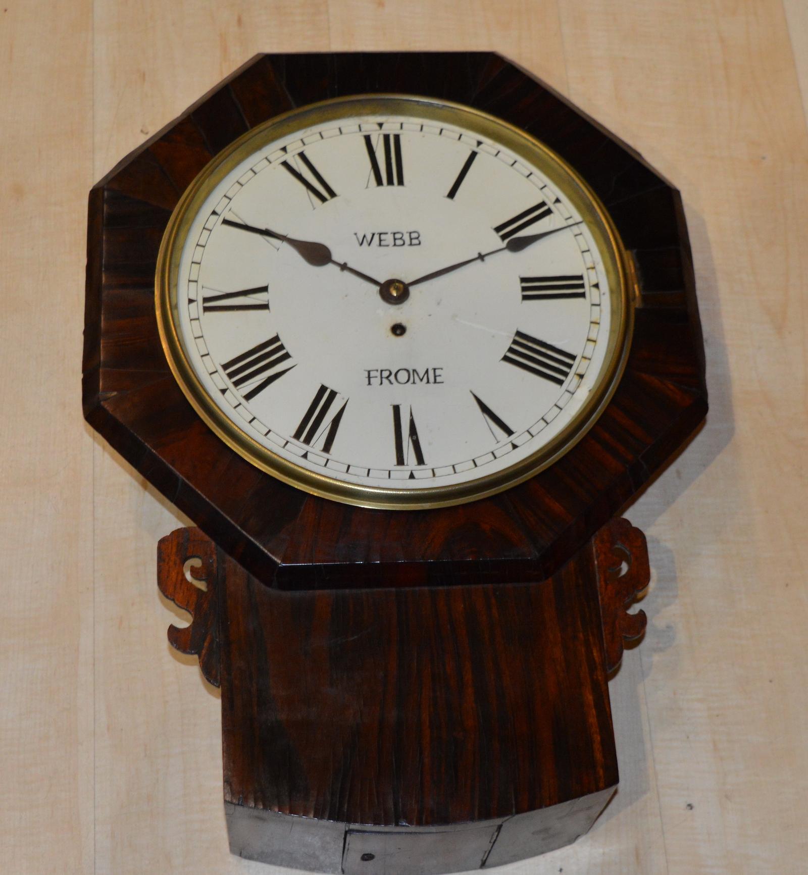 Webb of Frome Dropdial Fusee Wall Clock (1 of 5)