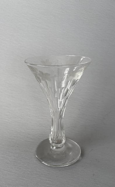 Rare Hollow Stem Victorian Cut Glass Wine Flute (1 of 5) Rare Hollow Stem Victorian Cut Glass Wine Flute (1 of 5)