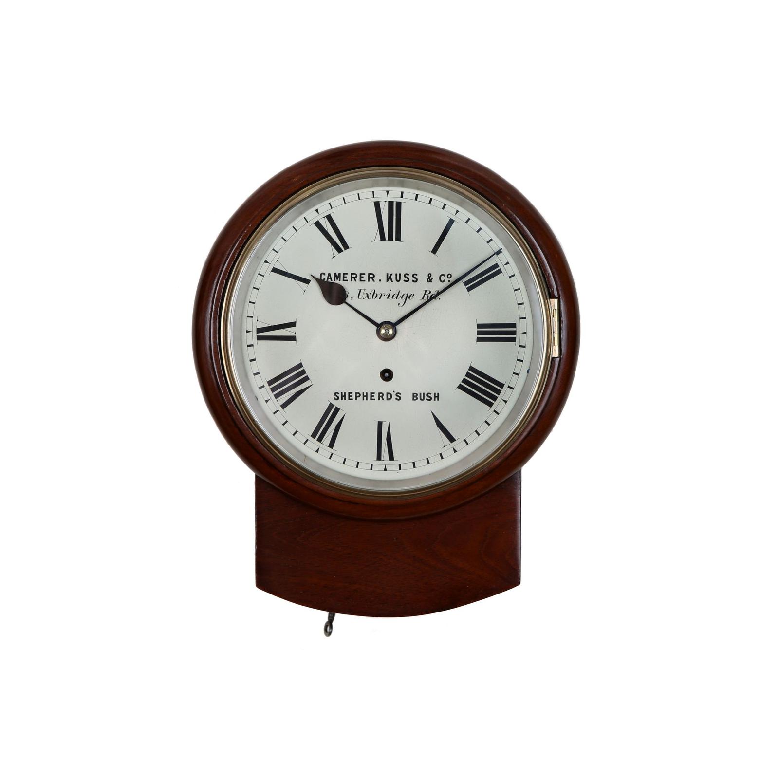 Small 8″ Fusee Drop Dial Wall Clock (1 of 1)