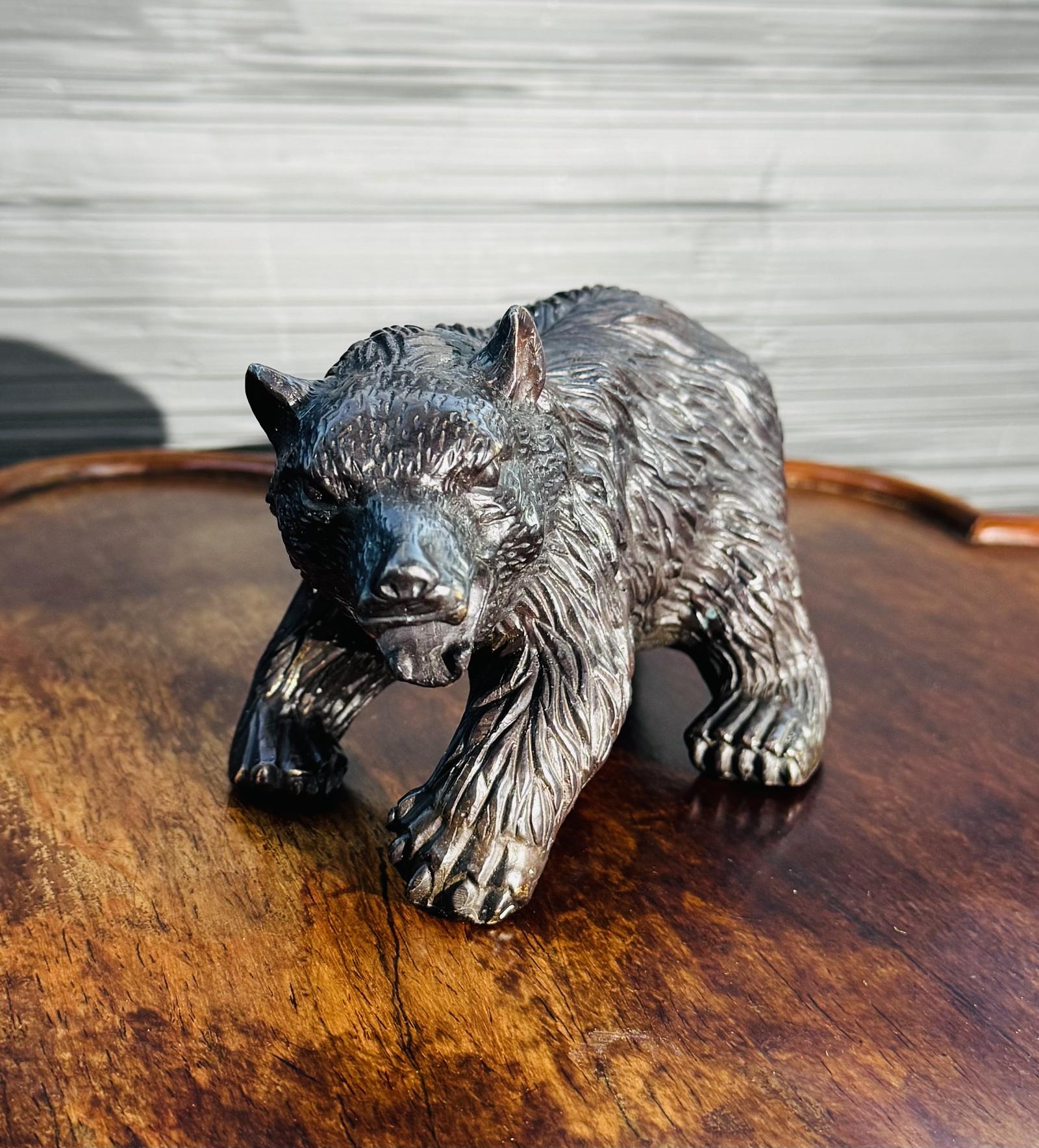 Bronze Bear at 21cm in Length (1 of 6)