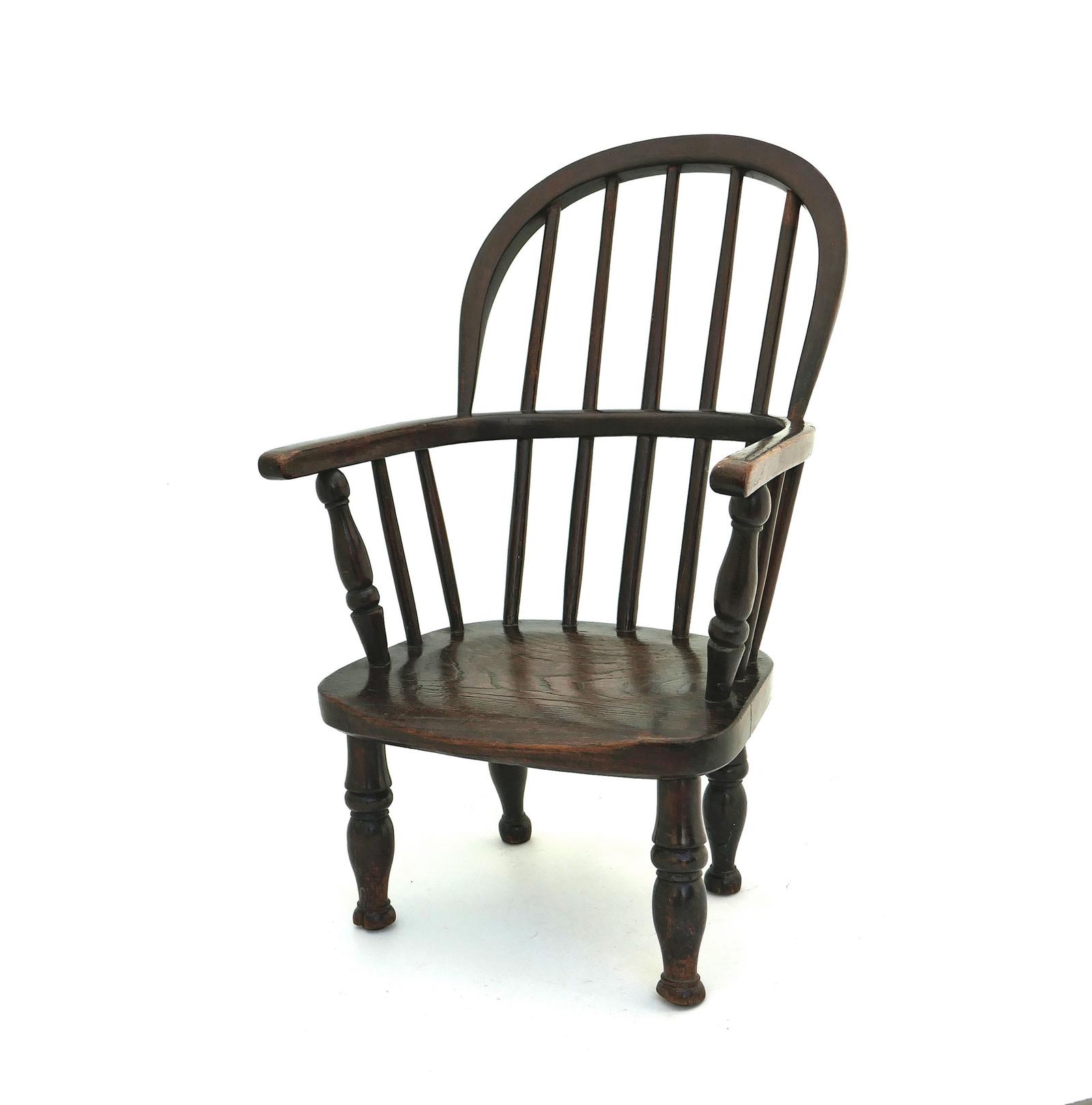 Antique Early Country Furniture 19th Century Child's Stick Back Windsor Chair - English 1840-1860 (1 of 6) Antique Early Country Furniture 19th Century Child's Stick Back Windsor Chair - English 1840-1860 (1 of 6)