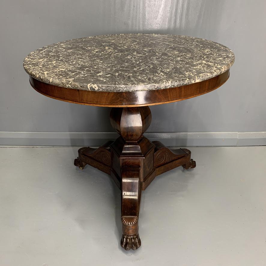 French Marble Top Gueridon Centre Table (1 of 7) French Marble Top Gueridon Centre Table (1 of 7)