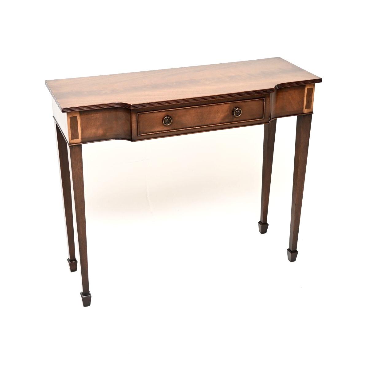 Georgian Style Inlaid Mahogany Console Table (1 of 10) Georgian Style Inlaid Mahogany Console Table (1 of 10)