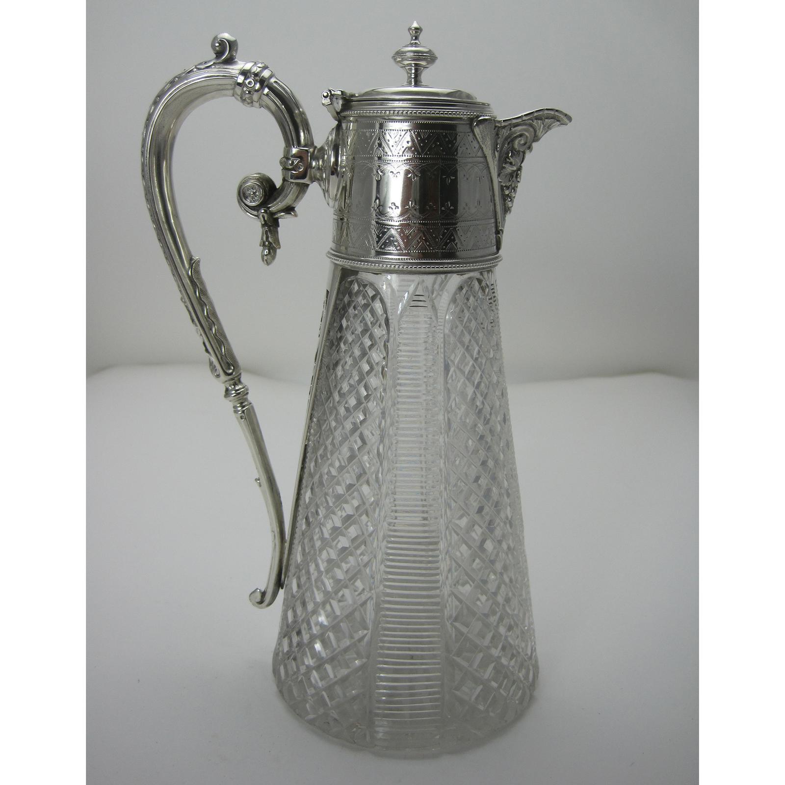 Victorian Silver Plated Claret Jug with Grape & Vine Spout (1 of 6) Victorian Silver Plated Claret Jug with Grape & Vine Spout (1 of 6)