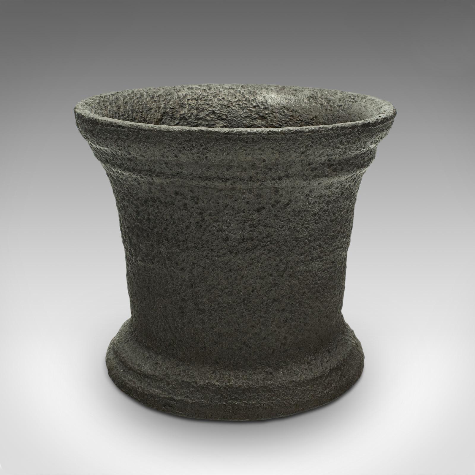 Heavy Antique Chemist's Mortar, English, Cast Iron, Decorative Planter, Georgian (1 of 8)