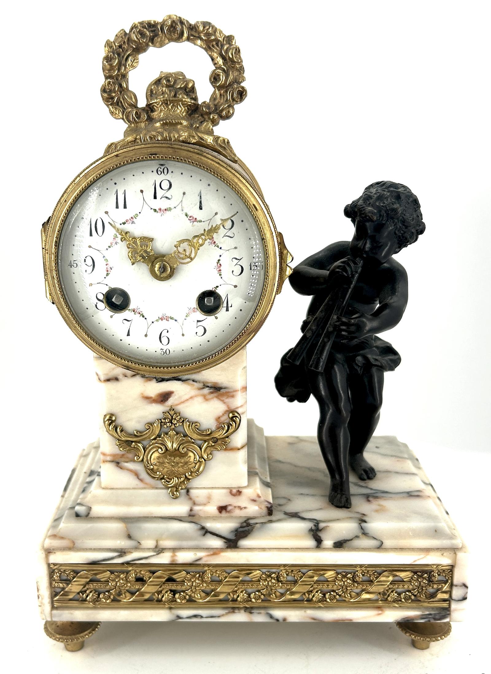 Fine French Figural Mantel Clock ca.1890 (1 of 13)