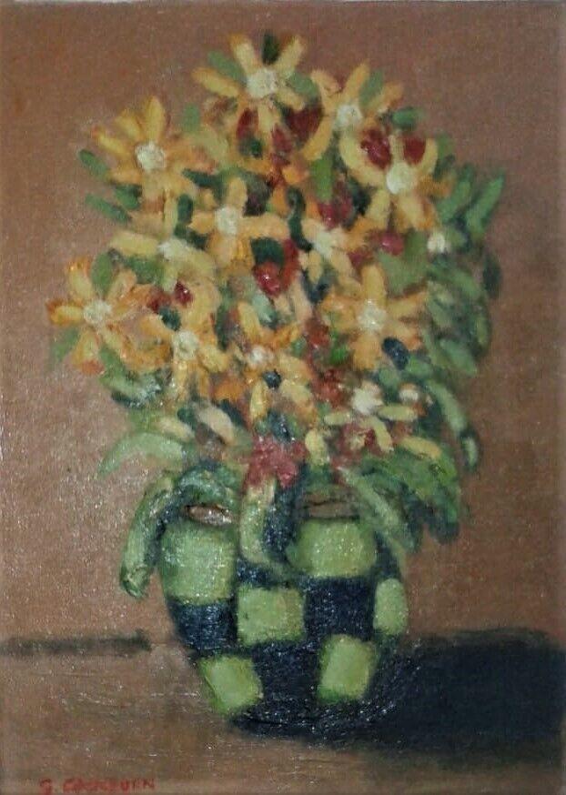 "Flowers in Green Vase" by Gordon Cockburn (1 of 3)