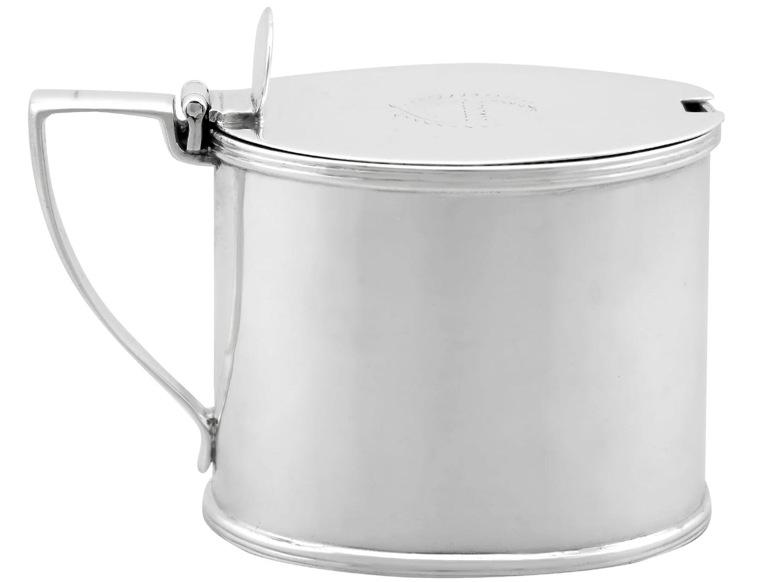 Antique Victorian Sterling Silver Mustard Pot 1859 (1 of 13)
