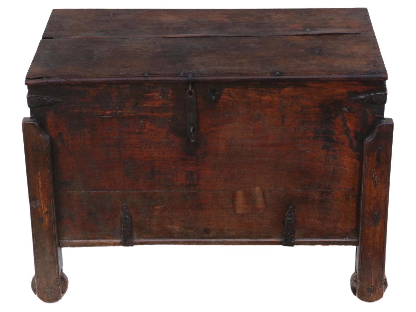 Indian/ Oriental Hardwood Coffer or Chest (1 of 9)