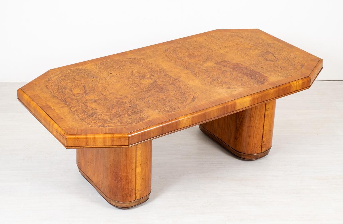 Stunning Art Deco Walnut Dining Table (1 of 8)