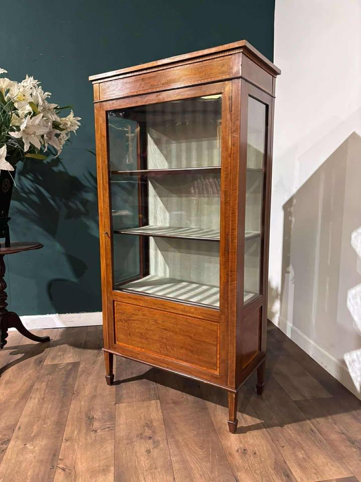 Edwardian Mahogany Inlaid Display Cabinet (1 of 16) Edwardian Mahogany Inlaid Display Cabinet (1 of 16)