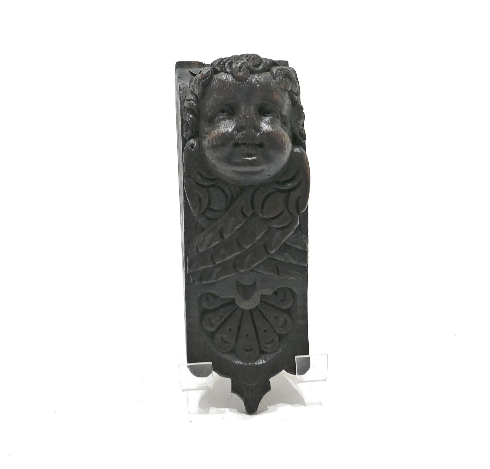 Antique Early Oak Carving 17th Century Winged Cherub Applique - Flemish (1 of 5) Antique Early Oak Carving 17th Century Winged Cherub Applique - Flemish (1 of 5)