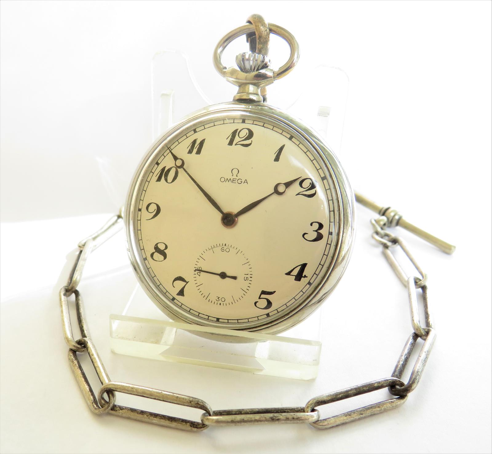 1930s Omega Pocket Watch and Chain (1 of 4) 1930s Omega Pocket Watch and Chain (1 of 4)