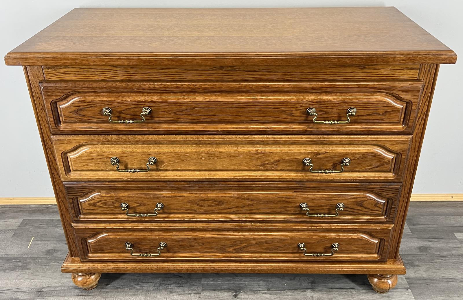 Chest of Drawers Vintage French 4 Drawers with Brass Handles (1 of 15)