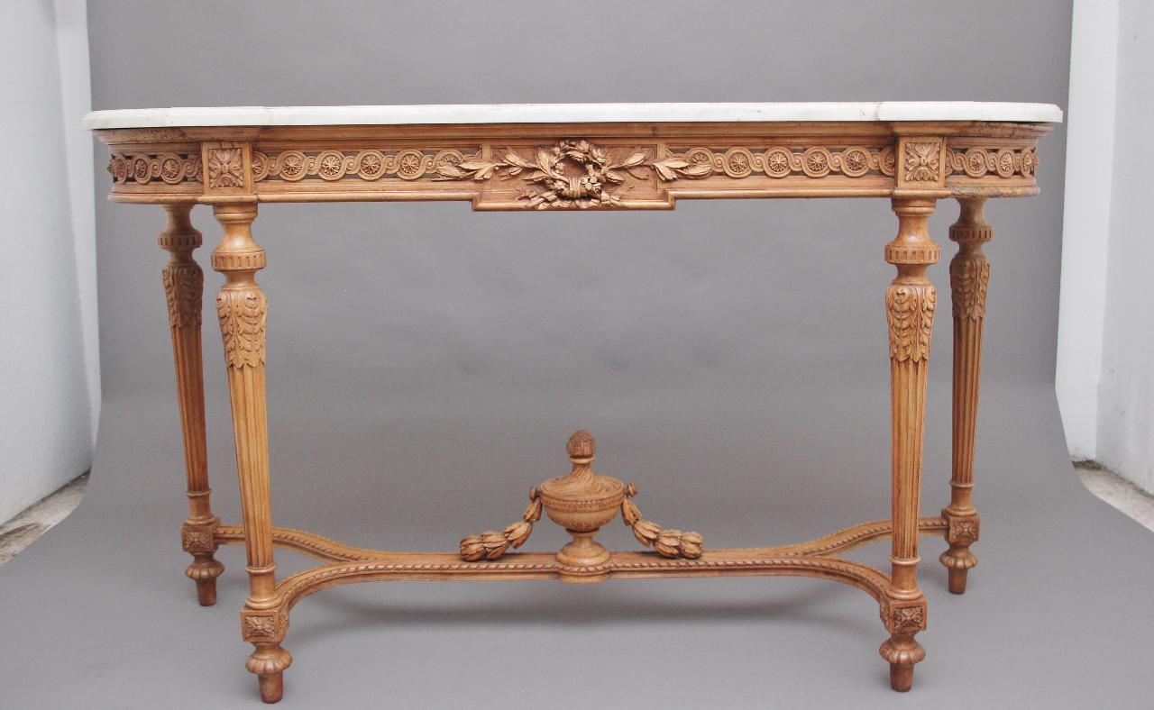 18th Century Pine and Marble Console Table (1 of 12) 18th Century Pine and Marble Console Table (1 of 12)