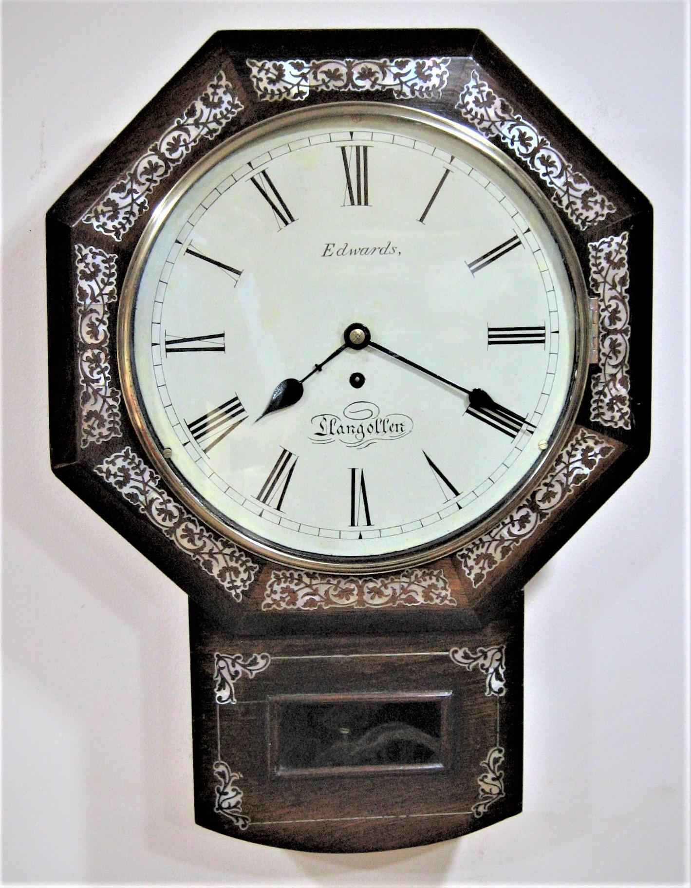 Wonderful 1852 Welsh Drop Dial Fusee Wall Timepiece by Thomas Edwards (1 of 4) Wonderful 1852 Welsh Drop Dial Fusee Wall Timepiece by Thomas Edwards (1 of 4)