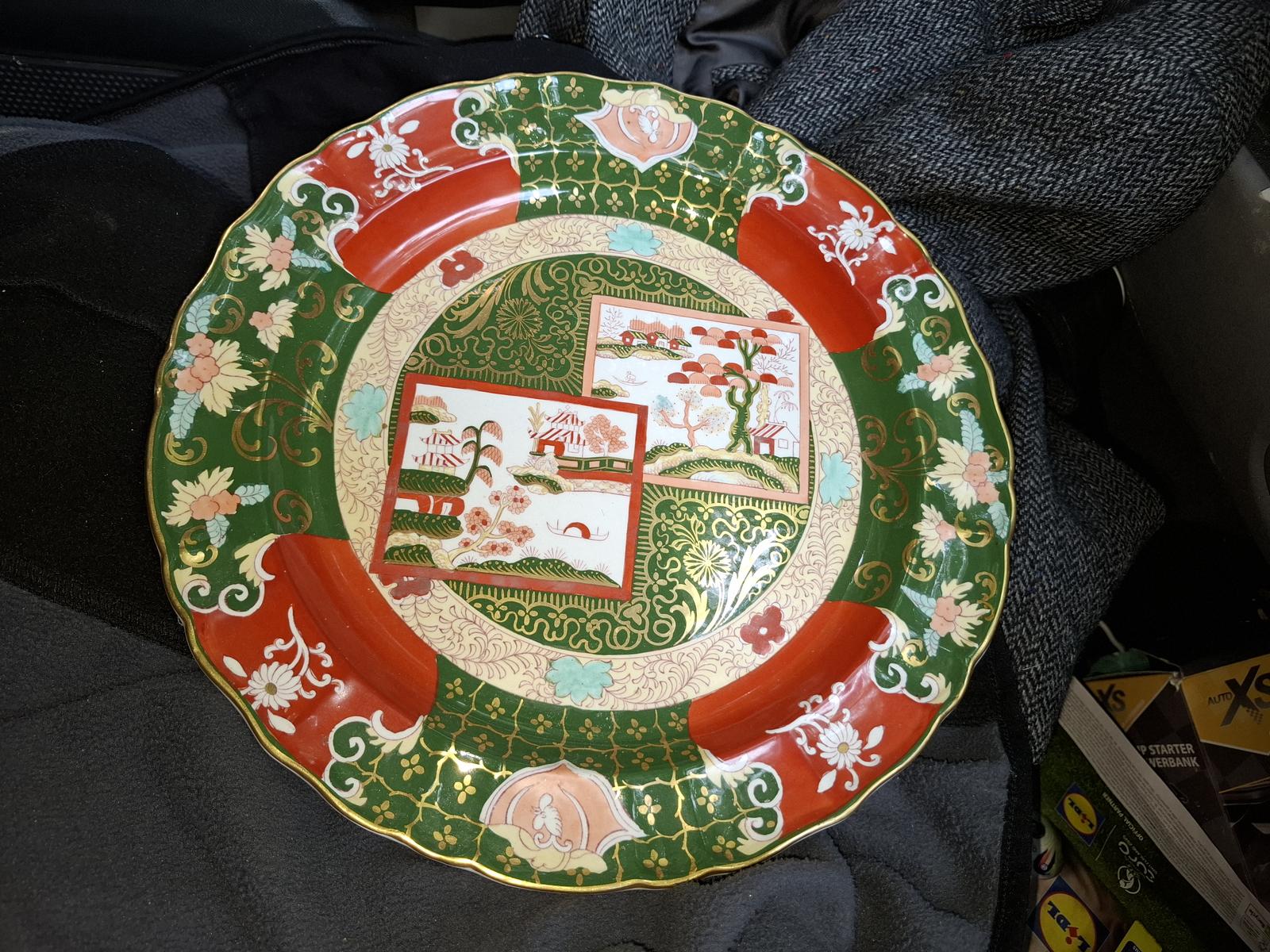 Large Mason's Ironstone Charger - Double Landscape - c.1900 (1 of 4)