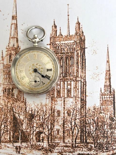 1889 Open-faced Silver Dial Fusee Pocket Watch by Coventry Maker Adam Burdess (1 of 8) 1889 Open-faced Silver Dial Fusee Pocket Watch by Coventry Maker Adam Burdess (1 of 8)