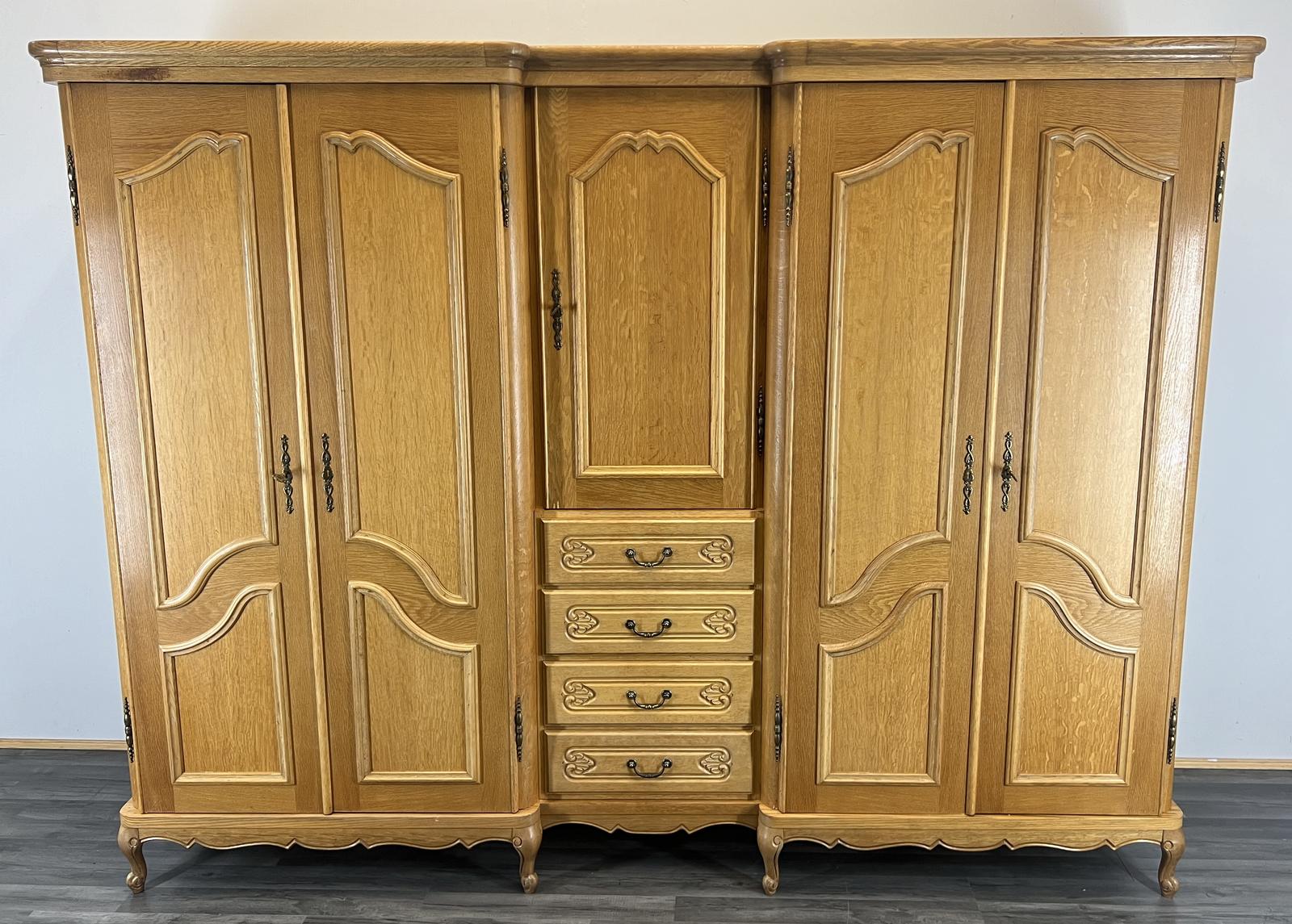 French Armoire Wardrobe Carved 5 Door (1 of 10) French Armoire Wardrobe Carved 5 Door (1 of 10)