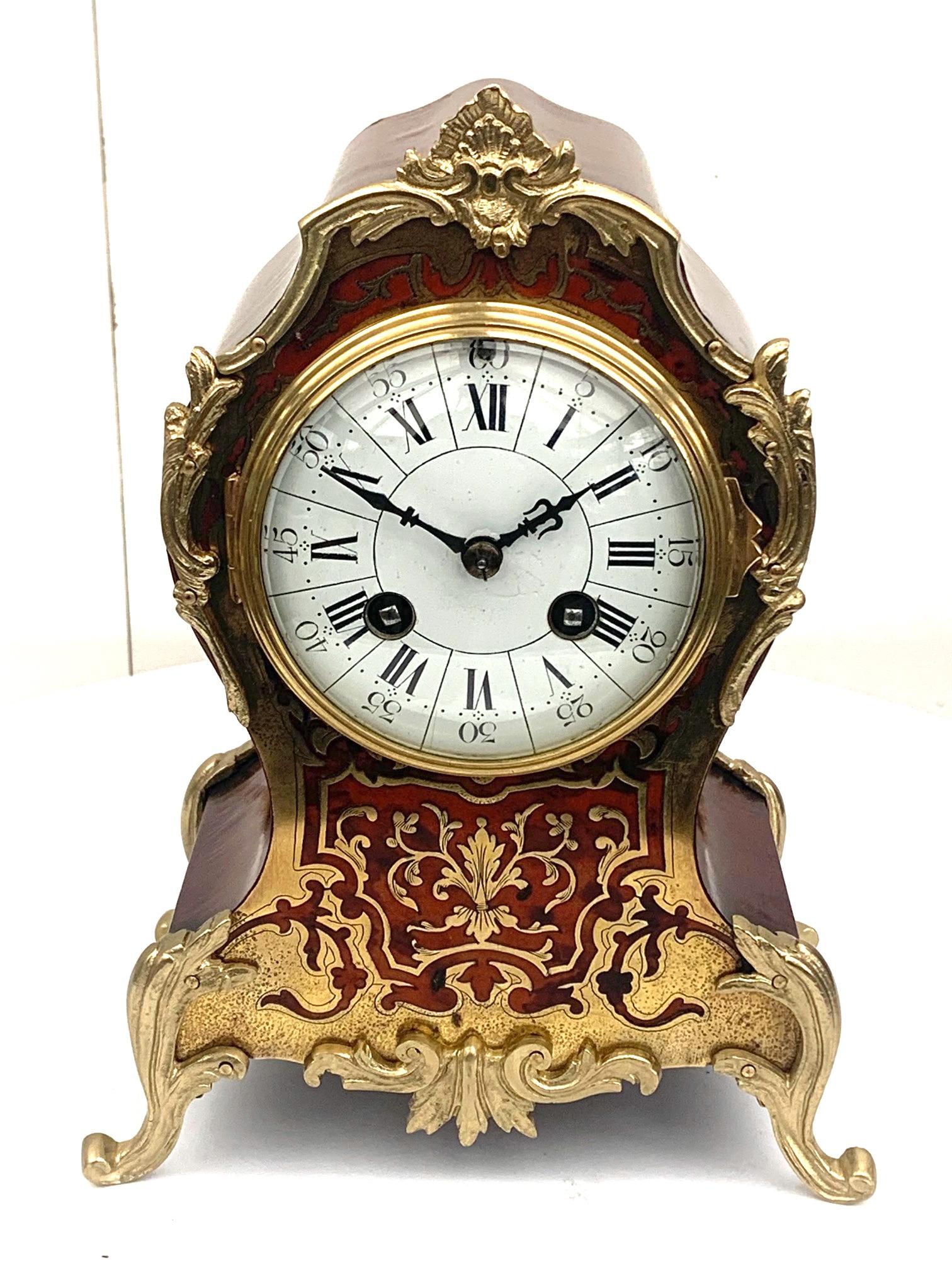 Antique French Shell & Ormolu 8-day Striking Mantel Clock Rococo Boulle Case Segment Dial (1 of 10) Antique French Shell & Ormolu 8-day Striking Mantel Clock Rococo Boulle Case Segment Dial (1 of 10)