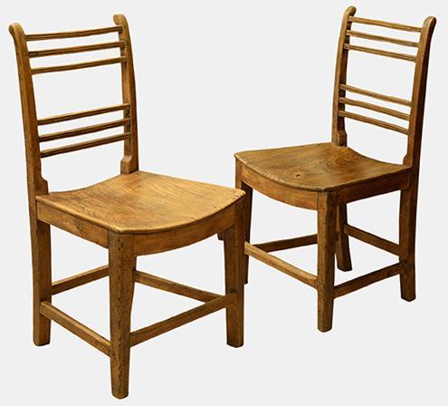 Pair of Georgian Country Oak Chairs c.1790 (1 of 1) Pair of Georgian Country Oak Chairs c.1790 (1 of 1)