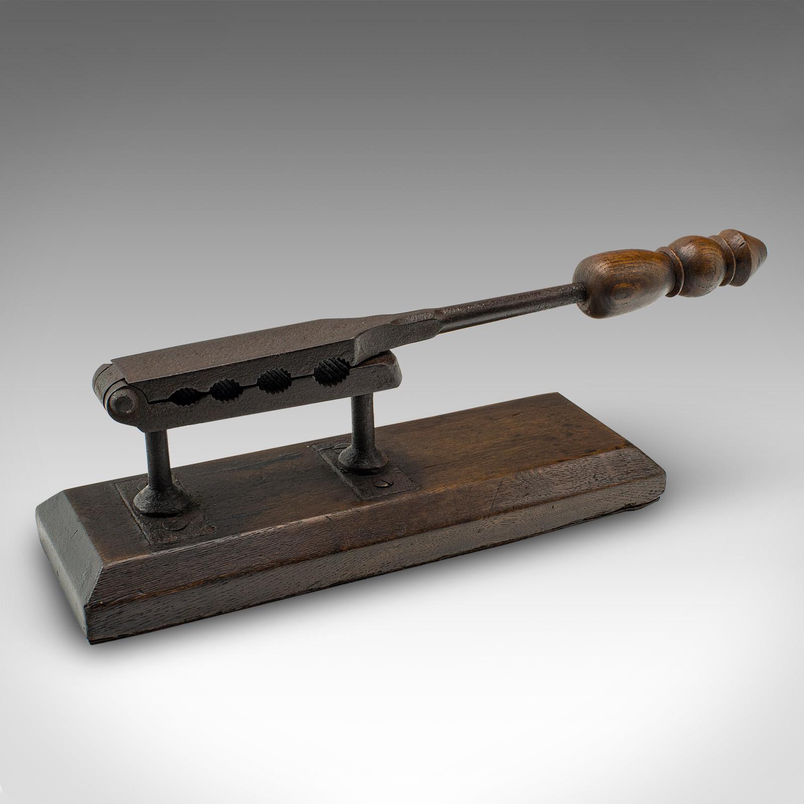 Antique Apothecary Cork Compressor, English, Oak, Wine Bottle, Press - Georgian (1 of 10)