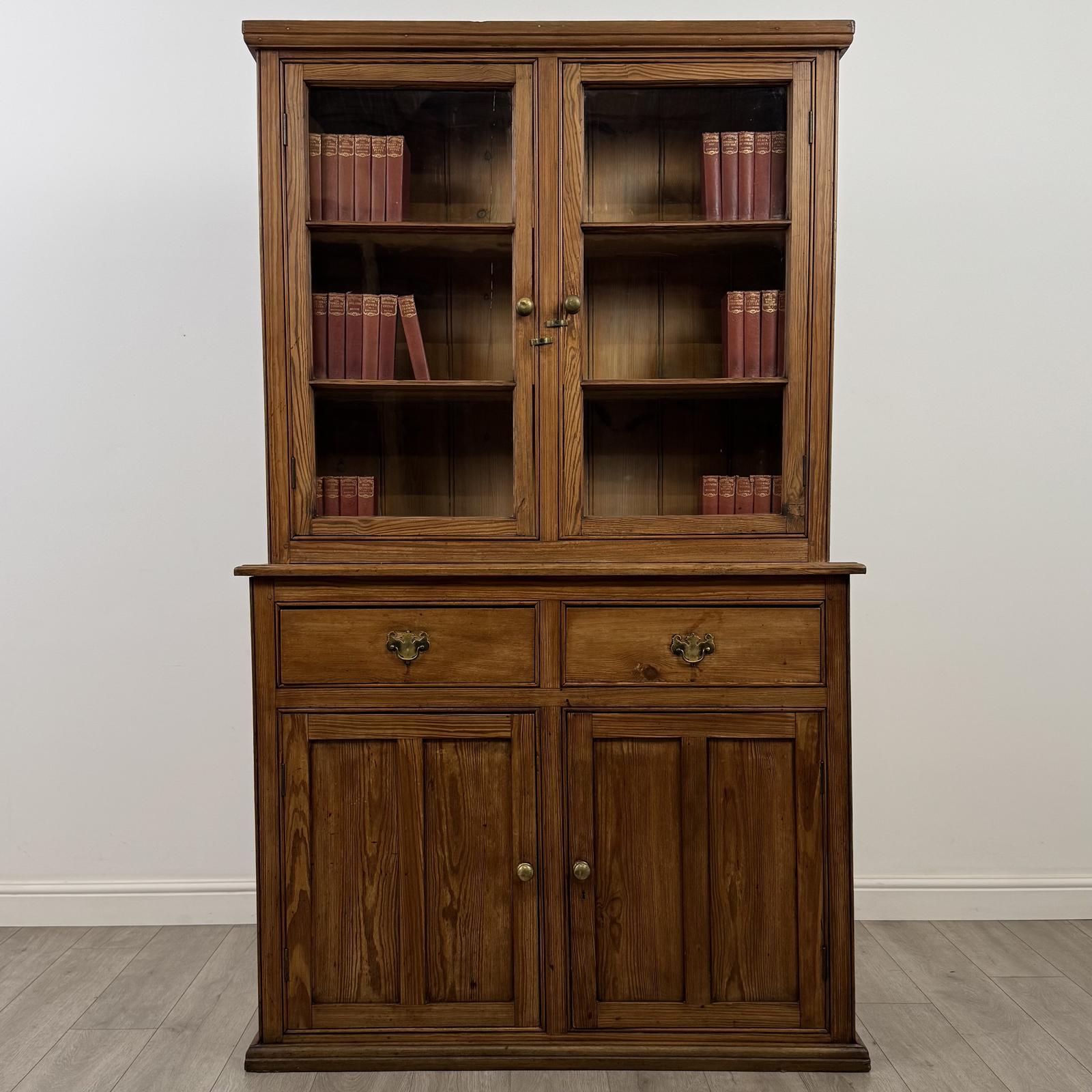 Antique 19th Century Victorian Display Cabinet in Pitch Pine (1 of 13) Antique 19th Century Victorian Display Cabinet in Pitch Pine (1 of 13)