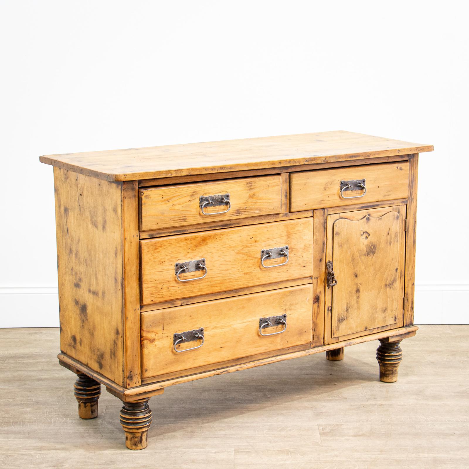 Small Victorian Pine Dresser Drawers & Cupboard (1 of 10) Small Victorian Pine Dresser Drawers & Cupboard (1 of 10)