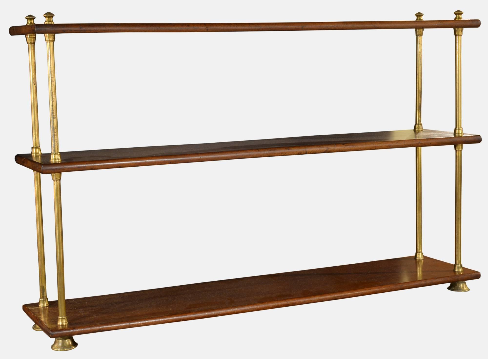 19th Century Mahogany Campaign 3 Tier Shelves (1 of 1) 19th Century Mahogany Campaign 3 Tier Shelves (1 of 1)