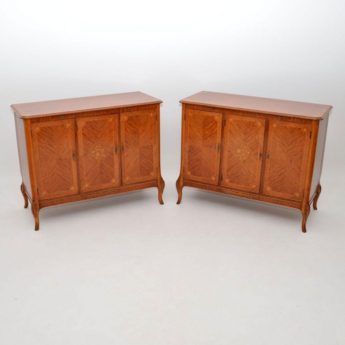 Pair of Antique French Style Inlaid King Wood Cabinets (1 of 12) Pair of Antique French Style Inlaid King Wood Cabinets (1 of 12)
