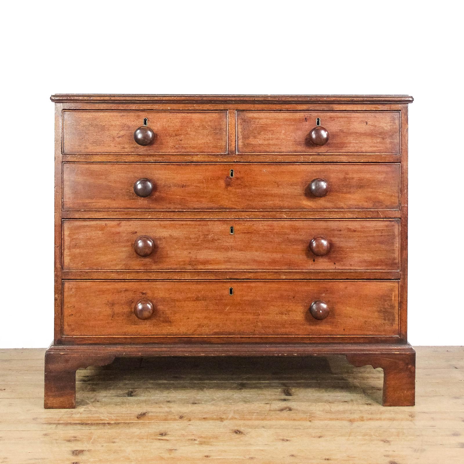 Antique 19th Century Mahogany Chest of Drawers (1 of 11)
