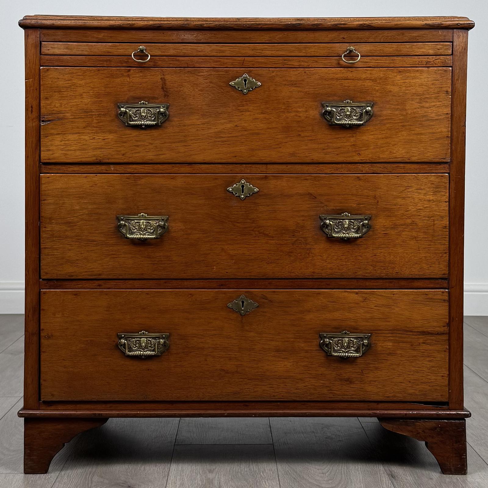Antique 19th Century Small Walnut Chest of Drawers (1 of 12) Antique 19th Century Small Walnut Chest of Drawers (1 of 12)