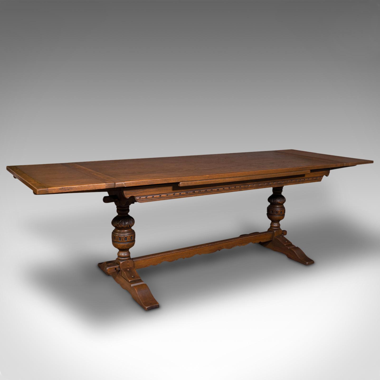 Antique Extending Dining Table, English, Oak, 6-8 Seat, Country House, Edwardian (1 of 12) Antique Extending Dining Table, English, Oak, 6-8 Seat, Country House, Edwardian (1 of 12)