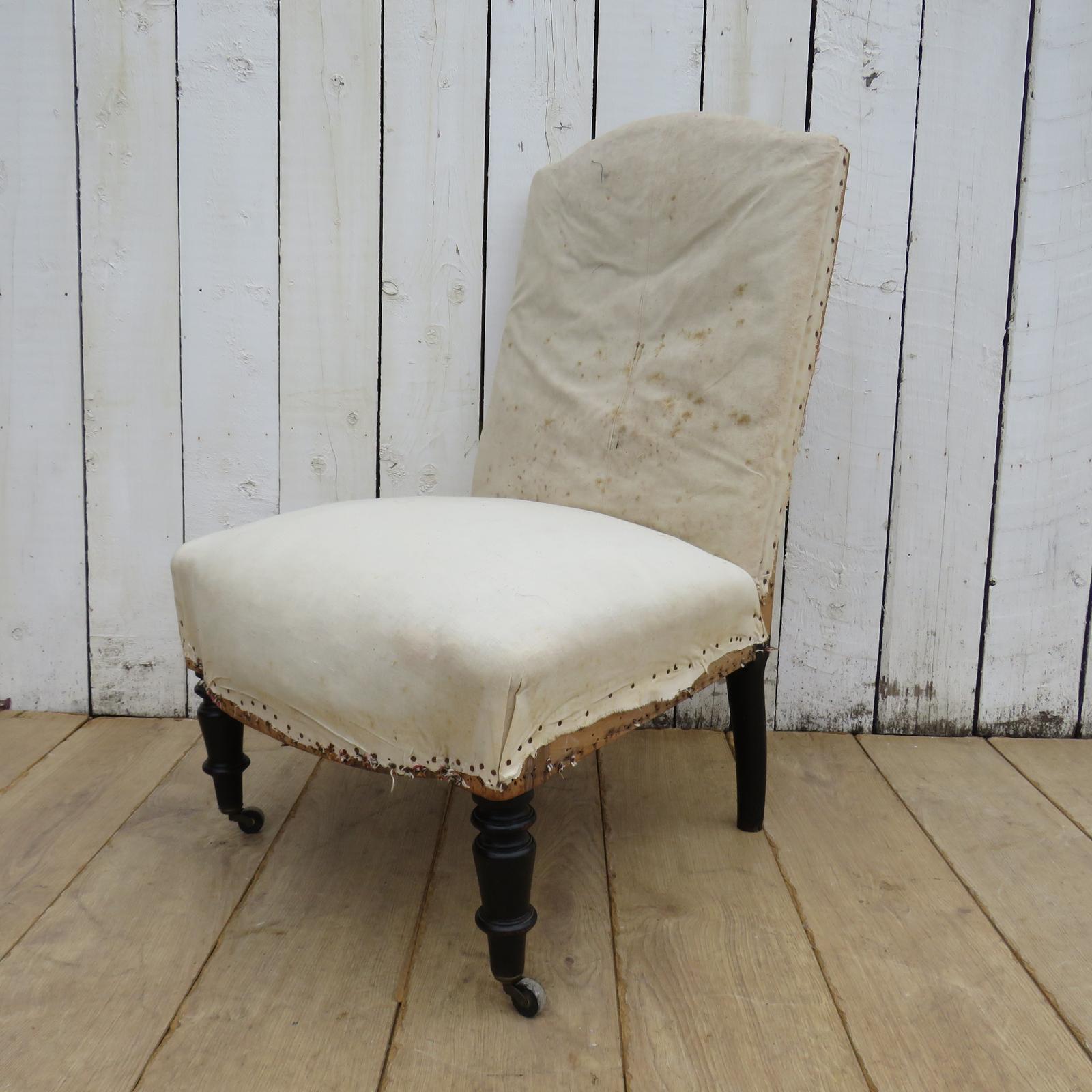 Antique Napoleon III Slipper Chair (1 of 8)
