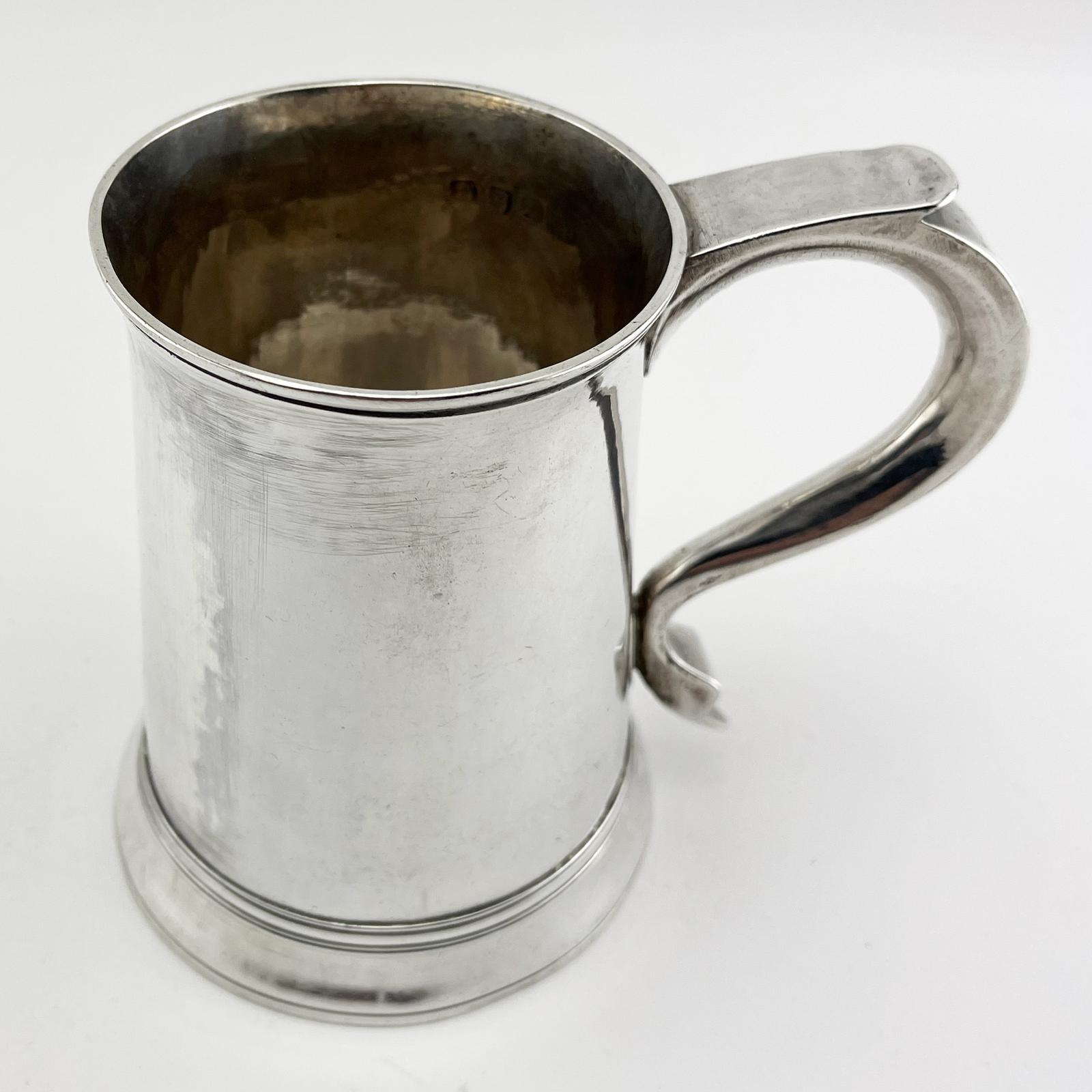 Handsome George III Sterling Silver Pint Mug (1 of 7)