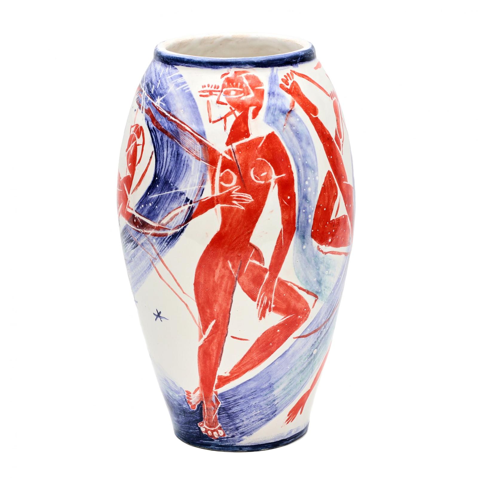 Author`s ceramic vase Dancing on the shore. Kalapyshina. 2019 year. (1 of 7) Author`s ceramic vase Dancing on the shore. Kalapyshina. 2019 year. (1 of 7)