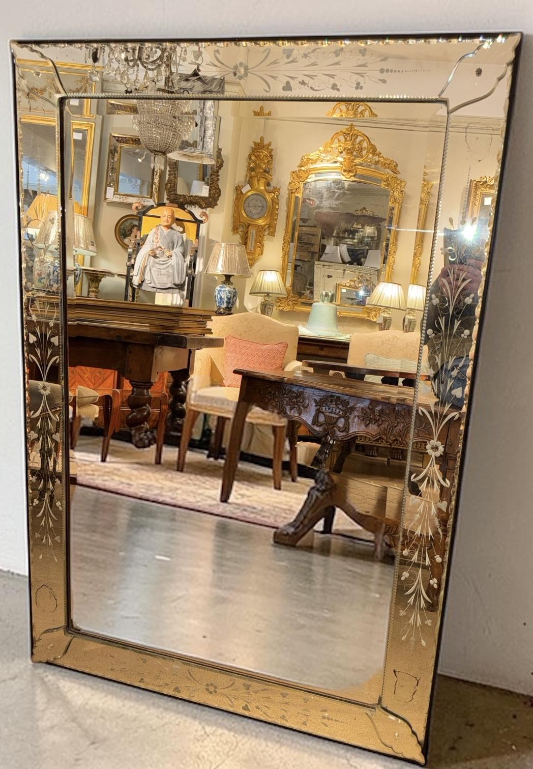 Large Rectangular Venetian Mirror (1 of 6) Large Rectangular Venetian Mirror (1 of 6)