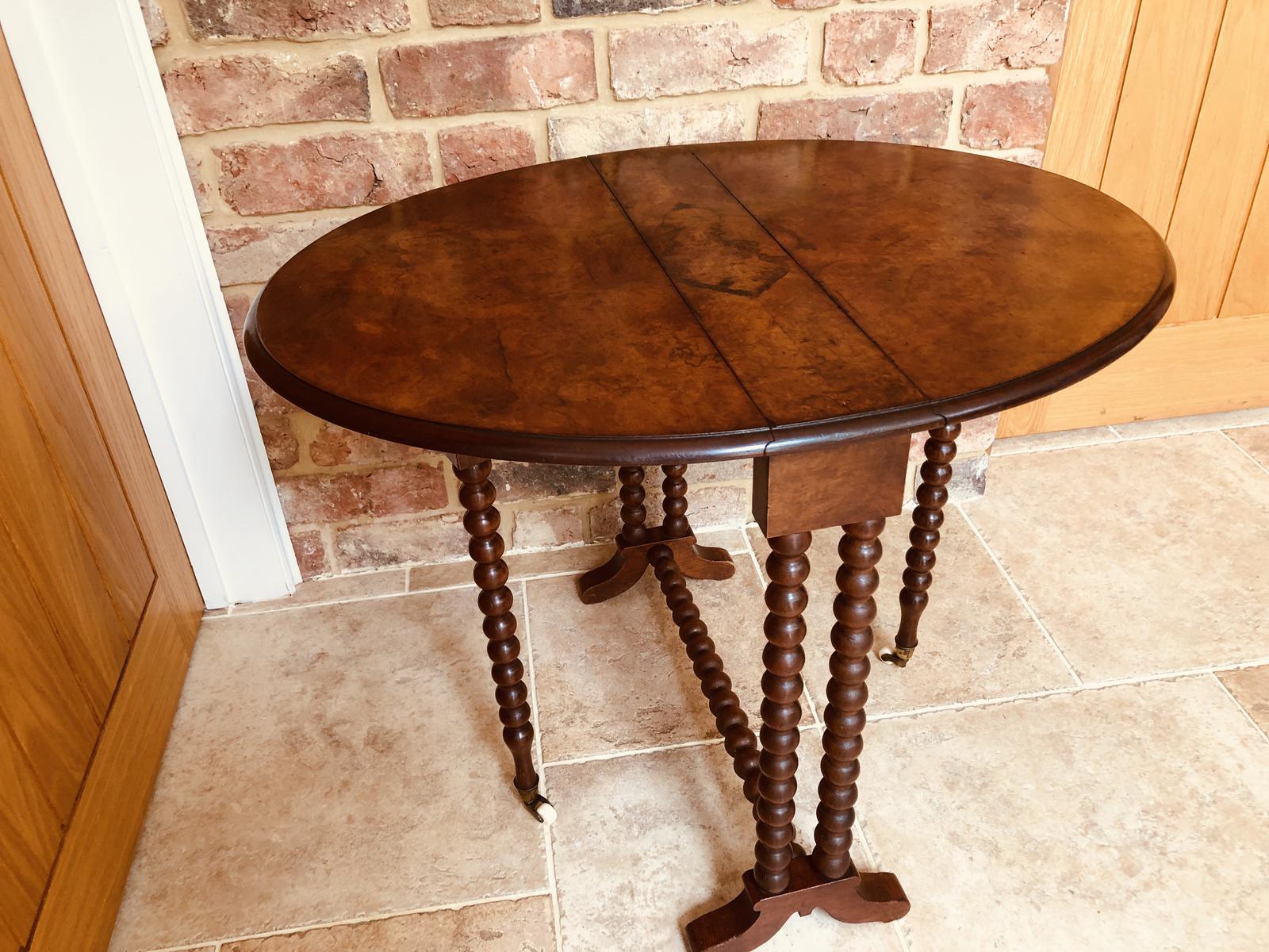 Burr Walnut Sutherland Table (1 of 10) Burr Walnut Sutherland Table (1 of 10)