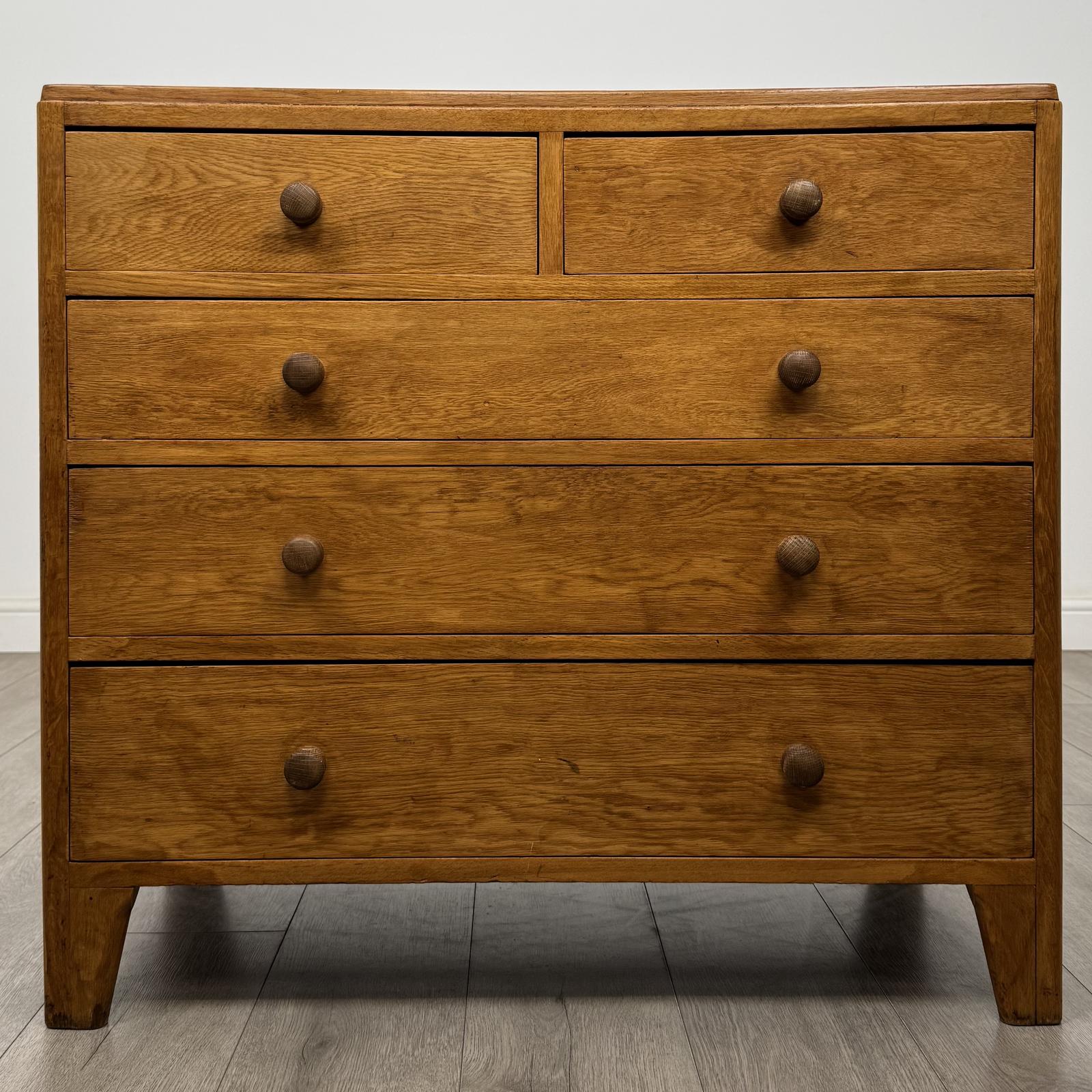 Golden Oak Small Chest of Drawers - main image