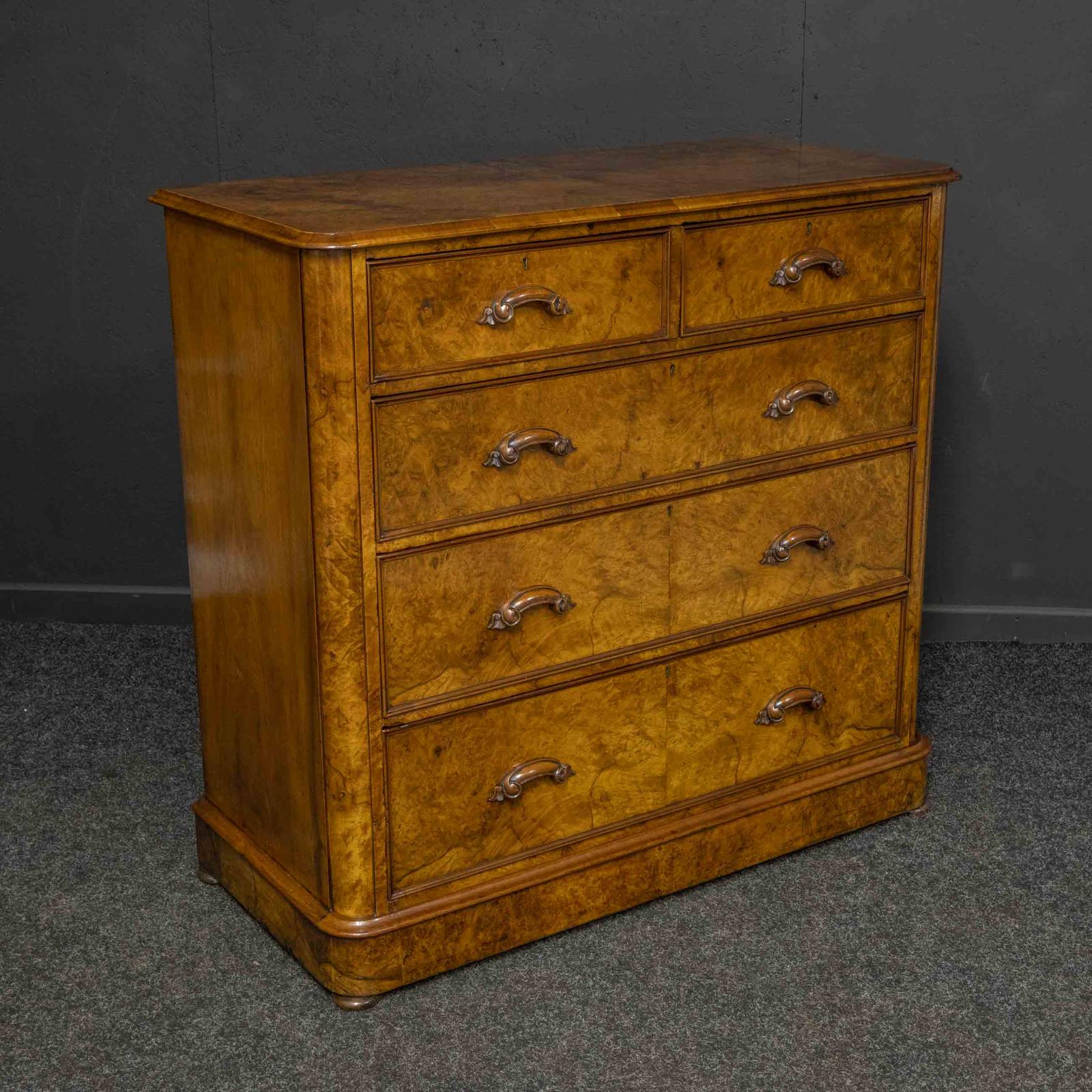 Victorian Burr Walnut Chest (1 of 12)