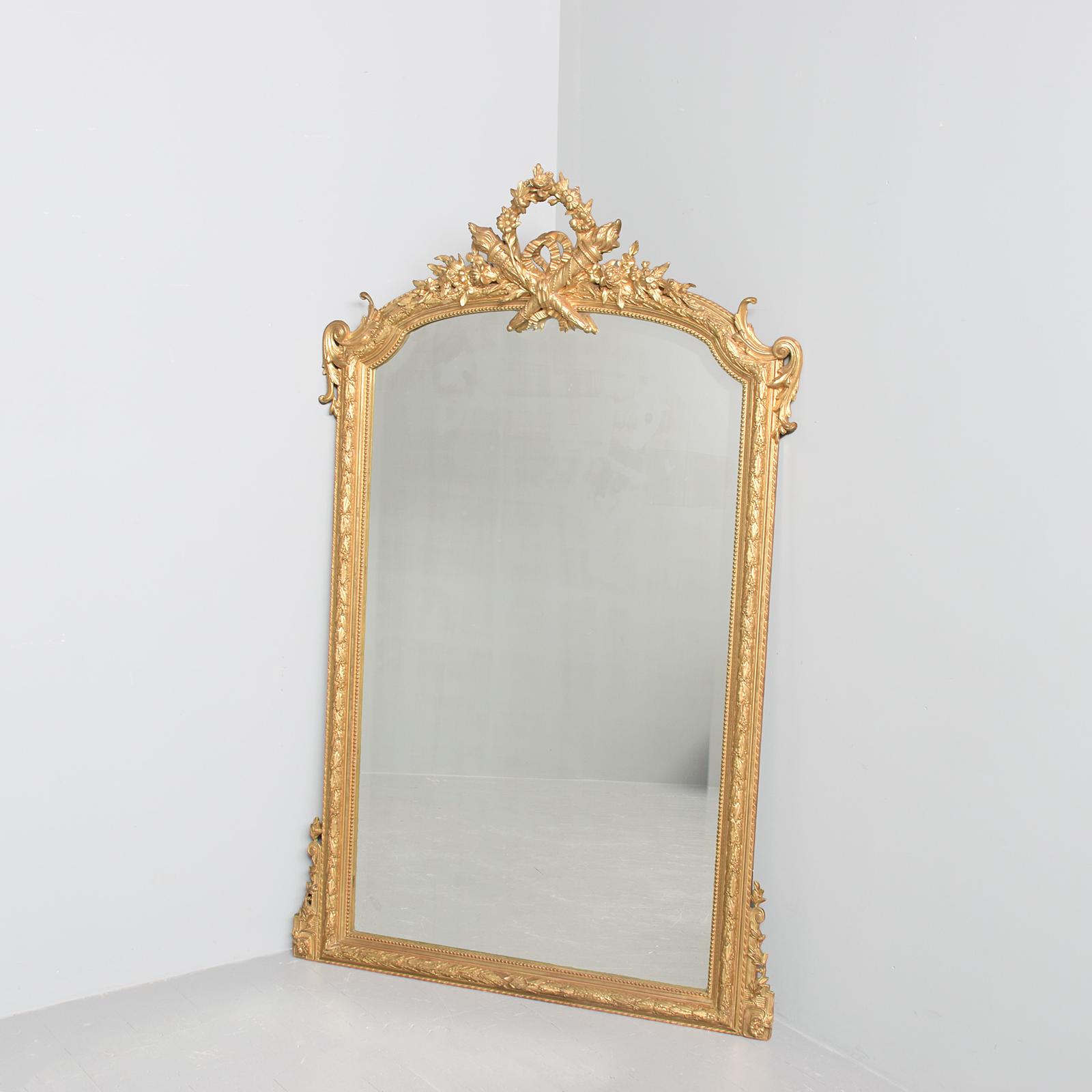 Napolean III Giltwood & Gesso Overmantle Mirror (1 of 7) Napolean III Giltwood & Gesso Overmantle Mirror (1 of 7)