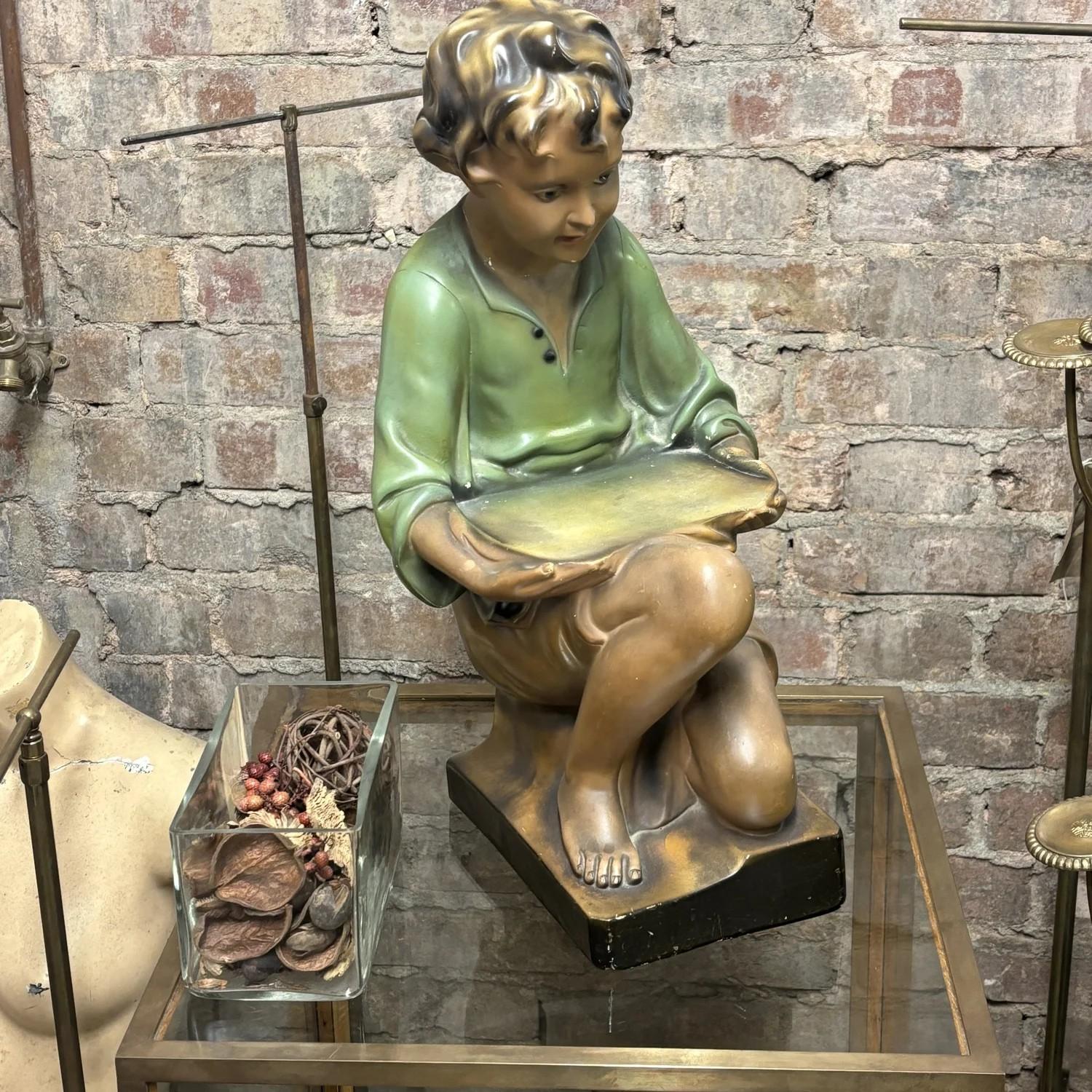 Art Deco Figure of Boy Holding Tray (1 of 6) Art Deco Figure of Boy Holding Tray (1 of 6)