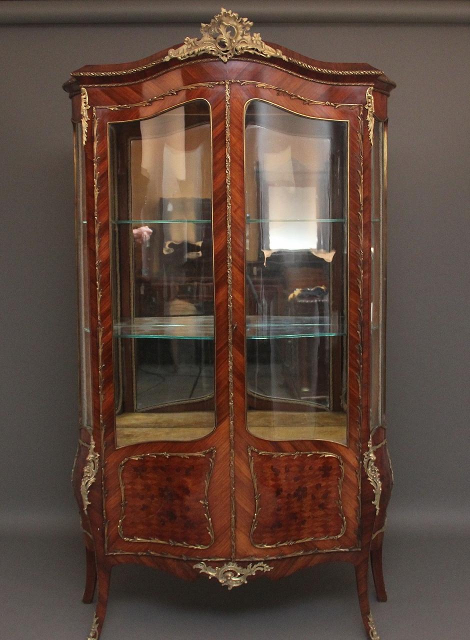19th Century French Kingwood Display Cabinet (1 of 12)