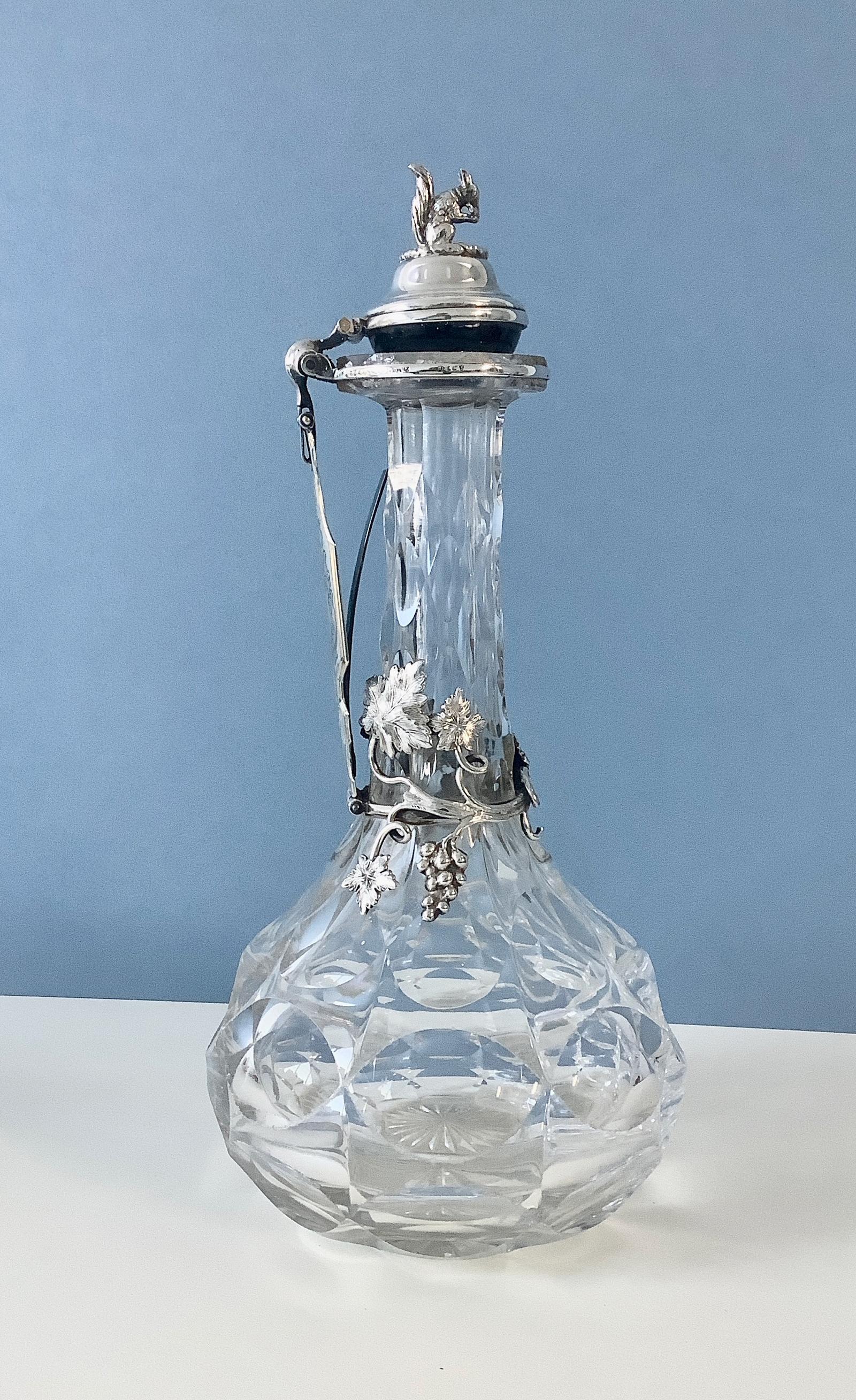 Antique Elkington Squirrel-mounted Claret Jug (1 of 11)