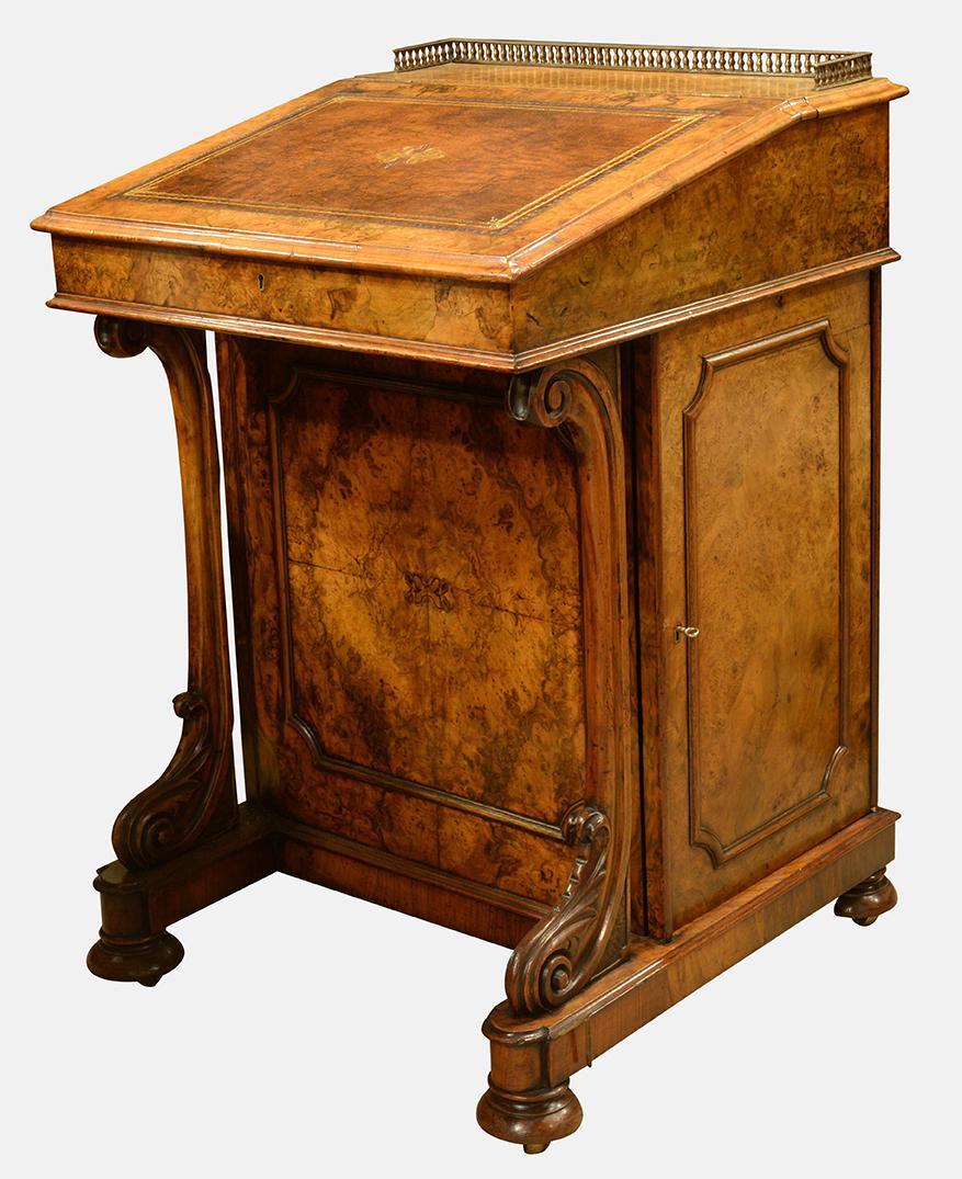 19th Century Walnut Davenport (1 of 1)