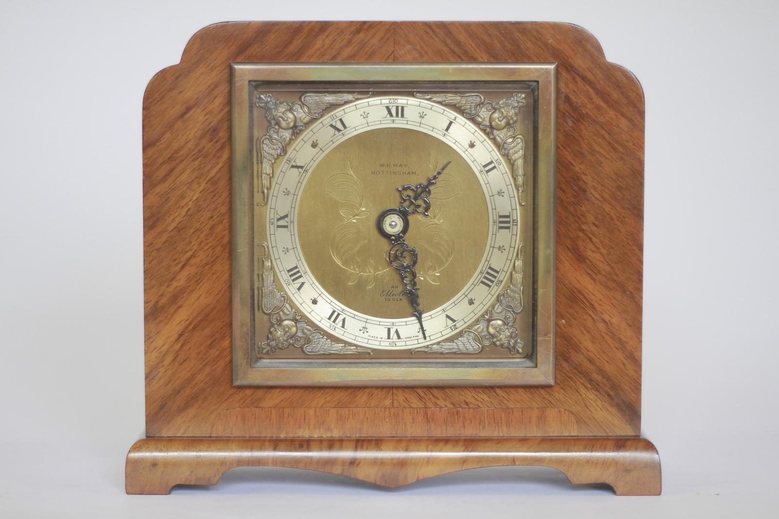 Art Deco Walnut  Mantel Clock 1930s (1 of 6)
